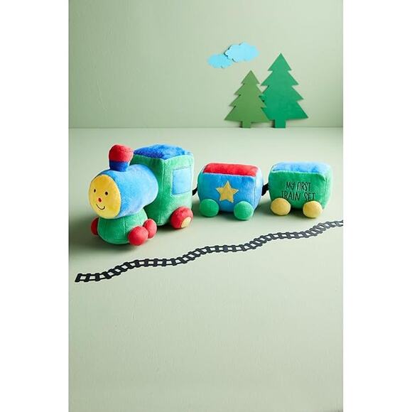 Mud Pie Kids Train Plush Set- My First Train Set - Picture 2 of 4